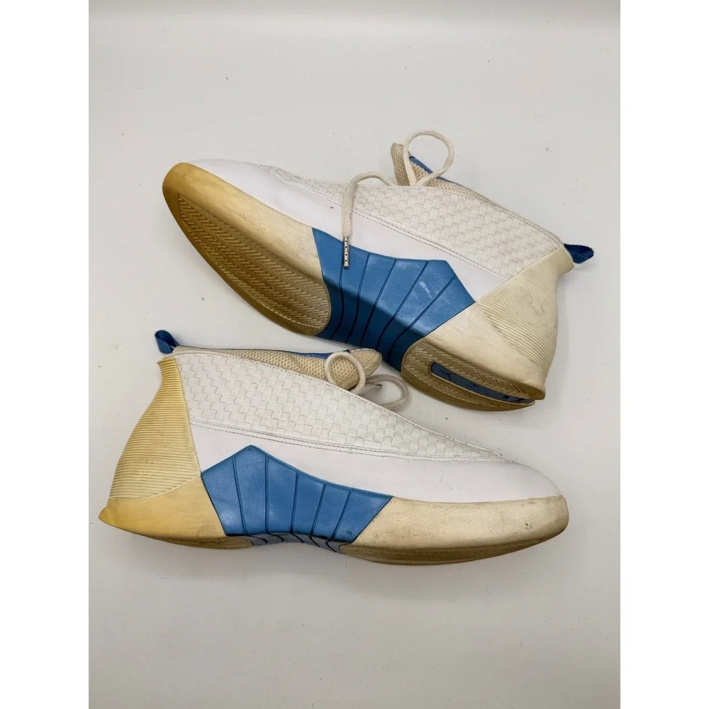 Nike Air Jordan 15 XV OG Columbia 1999 White Blue Size 12.5 Sneakers 136029-141
